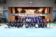 [포토]신영재 홍천군수, 제47회 강원자치도태권도협회장기 태권도대회 참석