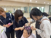 춘천한샘고 뷰티패션과, 지역 이웃에 재능기부 활동