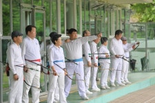원강수 원주시장, 청춘스타트 궁도 대회 격려 방문