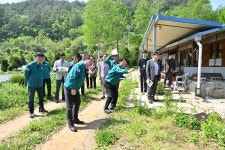 심재국 평창군수, 대화면 힐링타운 조성지 현장 점검