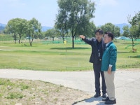 육동한 춘천시장, 소양강 파크골프장 현장 점검