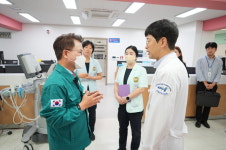 육동한 춘천시장, 강원대병원 응급실 현장 방문