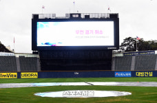 [포토]LG-두산 잠실경기, 우천 취소