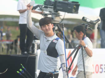 올림픽 ‘3관왕’ 임시현, 전국체전 4관왕 등극…김제덕은 개인전 ‘2관왕’ [전국체전]