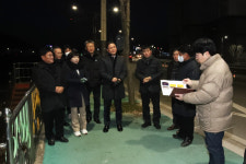 홍천군, 송학정 인도교 경관조명 점등식 개최