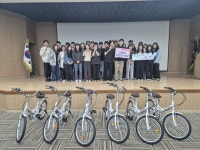 서울보증보험속초연수원주 | SGI서울보증 승진자격 연수 대상 직원 일동, 속초시 청소년상담복지센터에 자전거 6대 전달