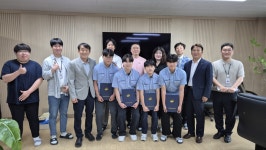 삼척교육지원청, 도계고등학교 선행 학생 4명 표창