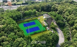 성남시, 분당3배수지 테니스장 3일 개장