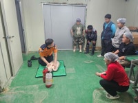 [강원소방]양구, 해안면 현2리서 주민·외국인 근로자 대상 응급처치 교육 실시