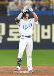 [포토]삼성 김영웅, 나도 1타점 2루타!