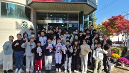 일산초 5학년 한길·한내반 학생들, 원주시 천사운동 성금 전달