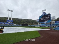 ‘이럴 수가’ 야속한 가을비에 가을야구 운다…삼성 vs KIA PO 1차전 우천 취소 [PO1]