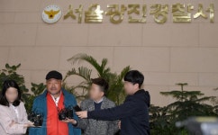 [Hi포토]성폭행혐의 김흥국, 서울광진경찰서 출두