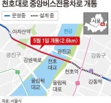 천호대로 버스전용차로 내달 개통