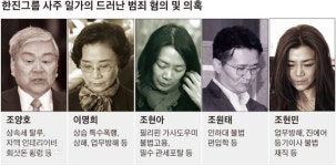 칼날 위의 한진 일가… 5명 모두 11곳서 조사ㆍ수사
