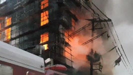 강남구 청담동 신축 건물 화재…퇴근길 교통혼잡