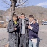 B1A4 신우, 짧은 머리로 입대 인사·선물 예고…산들·공찬 배웅