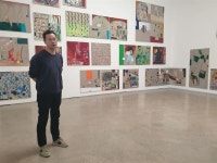 [영상] 화가→가수ㆍ배우→화가 백현진 “온몸으로 그려요”