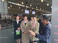 경운대 항공서비스학과 재학생들 김해국제공항 탐방