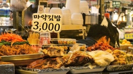 [뷰엔] 집집마다 메뉴 ‘복붙’… 광장시장은 ‘마약김밥천국’