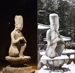 월정사 마당 석조보살좌상 진짜는 여기에… 오대산 박물관 셋