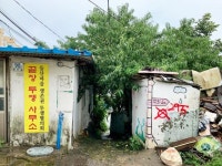 [김시덕의 이 길을 따라가면] 예술가들 붓칠하던 벽화마을...결국 붉은 X 폐허로 변했다