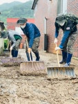 50사단 장병들 포항 죽장서 태풍피해 복구 비지땀