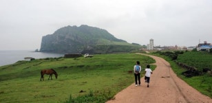 제주올레 1코스에 산티아고 순례길 상징물 조성
