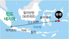 소녀들이 일본 성노예로 끌려간 적도 외딴섬에 ‘사랑해요 태극기’ 식당