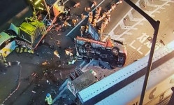 중부내륙고속도로 선산휴게소 인근 5중 추돌, 7명 사상