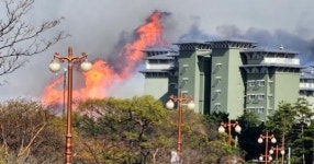 강릉 산불에 민가 40채 피해...경포동, 산대월·순포리 주민긴급대피