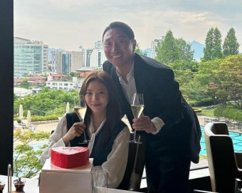 손담비, 이규혁과 결혼 1주년 자축 
