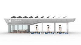 휴게소 겸 전기충전소 “쉬고 났더니 충전 끝”