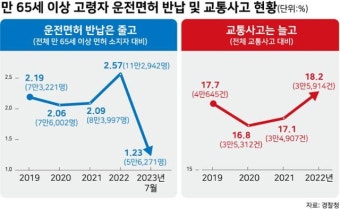 고령 운전자 사고 계속되는데… 면허 반납률은 5년째 고작 2%