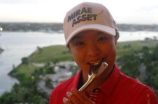 김세영 2016년 발차기, 금메달 세리머니 준비