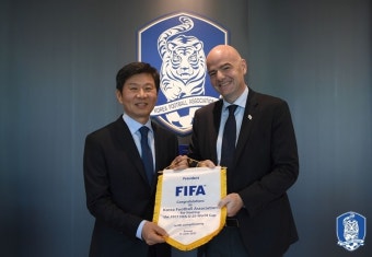 FIFA와 AFC 회장, 정몽규 EAFF 회장에게 당선 축하 서신 보내와