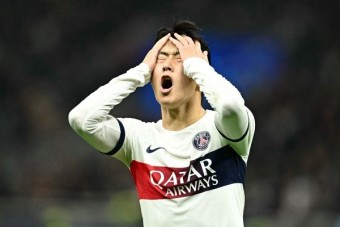 PSG, AC밀란에 1:2 역전패…교체 투입된 이강인은 '골대 불운'