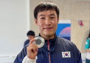 [올림픽] 조영재, 속사권총 '은빛 총성'…한국 사격 6번째 메달