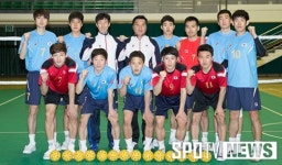 [포토S] 파이팅 다짐하는 남자 세팍타크로 선수들 