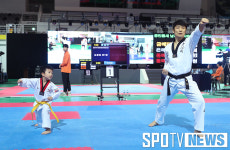 [포토S] 2016 태권문화제, 아버지 따라 열심히