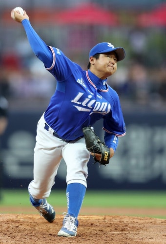 '1군 데뷔' 삼성 최지광, 3이닝 5실점 후 강판
