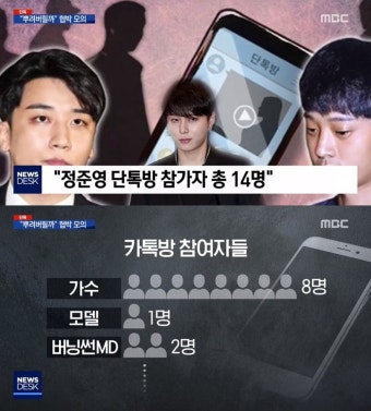 '몰카유포' 단체방 멤버는 14명…승리-정준영-최종훈, 조직적 증거인멸 정황[종합]