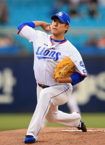 '시즌 첫 4실점' 윤성환, 한화전 5이닝 4실점 패전 위기