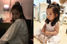 한석준 딸 사빈, 블랙핑크 제니 따라 곱창밴드…걸그룹해도 될 깜찍함