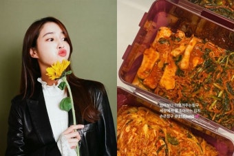 '이병헌'이민정, 김장도 잘하는 손 큰 준후엄마…만점 며느리