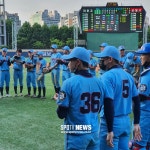 [청룡기] 김지찬 모교 라온고의 반란…거함 신일고 5-3 격파 16강행 돌풍 예고