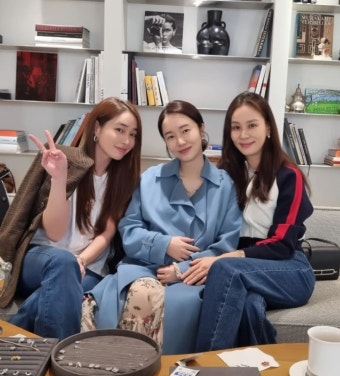 고소영·이민정, 임신한 이정현 D라인 쓰다듬으며 '흐뭇'…이 조합 신선하네