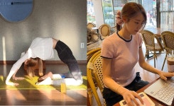 임창정♥ 서하얀, 임신중에도 요가하더니…극강 유연성에 군살 하나 없는 176㎝