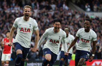 [PL REVIEW] 'SON+케인 3골 폭발!' 토트넘, 아스널에 3-0 대승…승점 단 1 차이