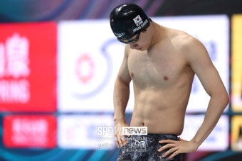 [세계수영선수권] '자유형 100m 17위' 황선우, 드레슬 불참하면서 행운의 준결승행